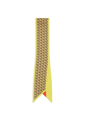 Tory Burch T Link patterned silk tie - Yellow