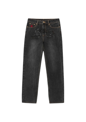 ICECREAM washed graphic jeans - Grey