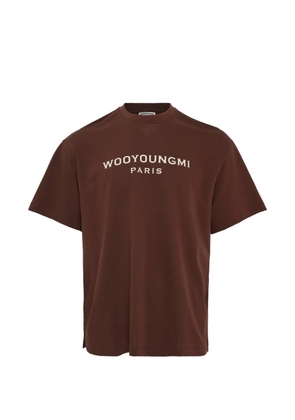 Wooyoungmi logo-print T-shirt - Brown