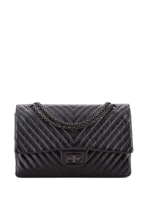 CHANEL Pre-Owned So Black Reissue 2.55 Flap Bag Chevron Aged Calfskin 227 shoulder bag