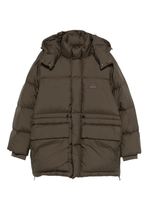 Emporio Armani detachable-hood padded jacket - Green