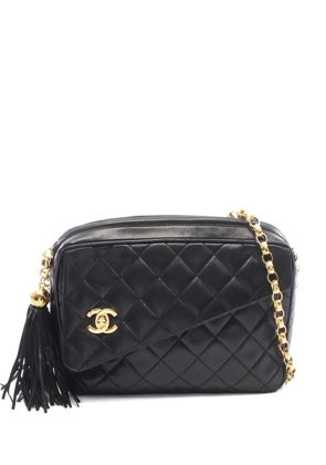 CHANEL Pre-Owned 1991-1994 matelassé chain shoulder bag - Black