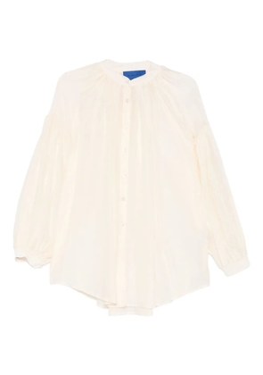 Mes Demoiselles Crunchy gathered shirt - Neutrals