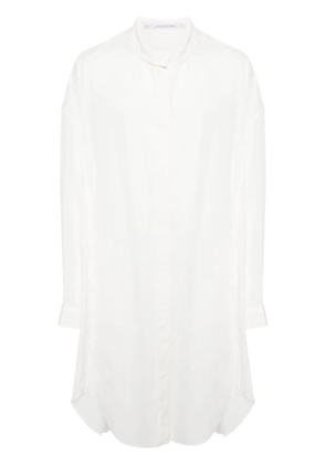 Julius drop-shoulder poplin shirt - White
