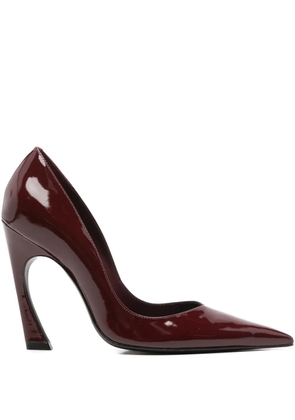 Schutz pointed leather pumps - Red
