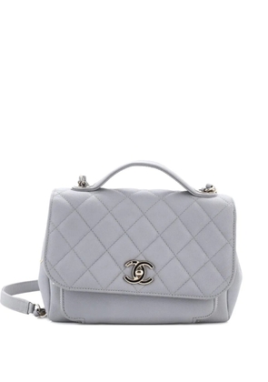CHANEL Pre-Owned Business Affinity Flap Bag Quilted Caviar Small shoulder bag - Grey