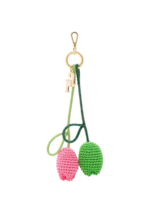 Rosantica Tulipano crocheted keyring - Green