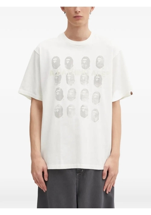 A BATHING APE® Garment Dye logo-print T-shirt - Neutrals