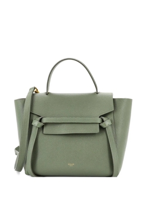 Celine Pre-Owned Belt Bag Textured Leather Micro satchel - Green