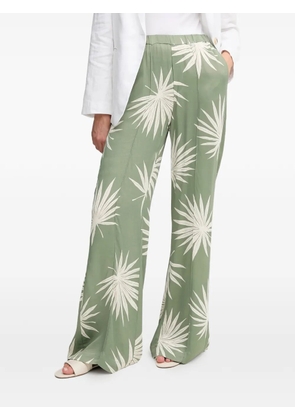 OUI floral palazzo pants - Green