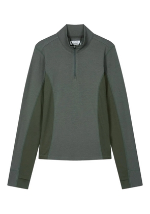 TOMBOY half-zip panelled sweatshirt - Green