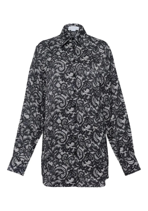 Stella McCartney lace-print shirt - Black