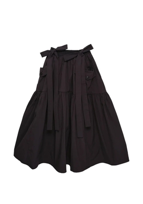 Cecilie Bahnsen Cai ruffled midi skirt - Black