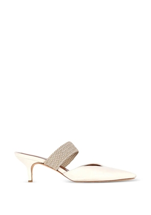Malone Souliers Maisie woven-strap heeled mules - Neutrals