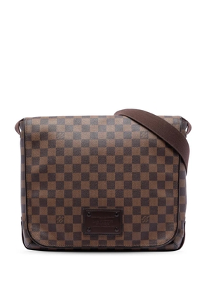 Louis Vuitton Pre-Owned 2009 Damier Ebene Brooklyn MM crossbody bag - Brown