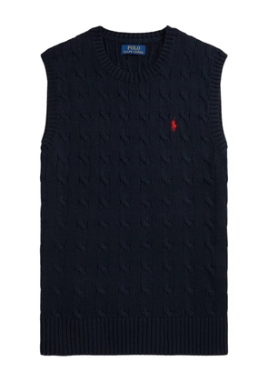 Polo Ralph Lauren cable-knit cotton vest - Blue