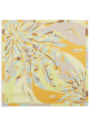 Lancel Arabesque-print silk scarf - Neutrals