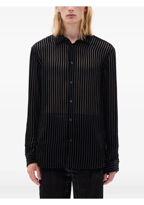 Ann Demeulemeester striped shirt - Black