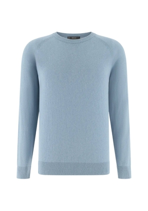 Boggi Milano crew-neck raglan sweater - Blue