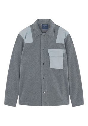 Paul & Shark panelled fleece shirt - Grey