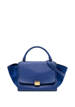 Celine Pre-Owned 2014 Small Leather Trapeze satchel - Blue