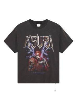 Ksubi Kingdom Ekcess SS graphic-print crew-neck T-shirt - Black