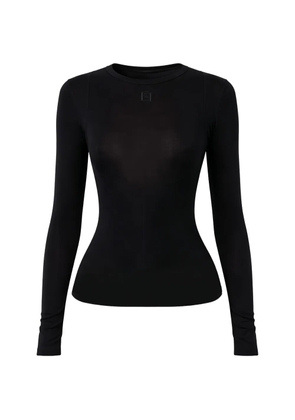 Elisabetta Franchi logo-detail top - Black