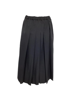 Comme Des Garçons Pre-Owned elastic-waist pleated skirt - Black