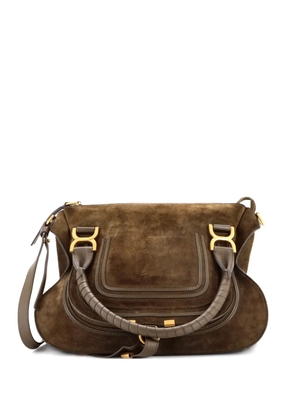 Chloé Pre-Owned Marcie Suede Medium shoulder bag - Green