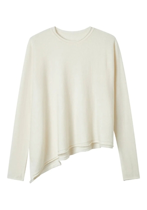 Y's asymmetric sweater - Neutrals