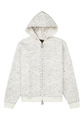 BIRTH OF ROYAL CHILD Cashew Blossom pearl-embellished hoodie - Grey