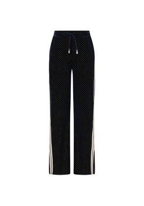 The Upside Spellbound Roma polka-dots side-stripe trousers - Blue