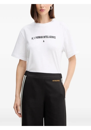 Patrizia Pepe print-detail crew neck T-shirt - White