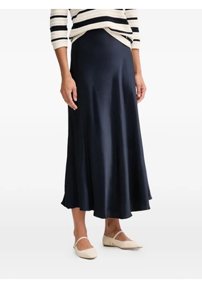 Pedro Del Hierro satin midi skirt - Blue