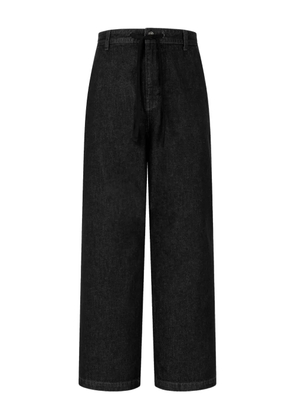 TOMBOY drawstring straight-leg jeans - Black