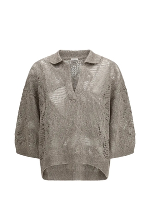 Brunello Cucinelli Dazzling water lollies knit - Grey