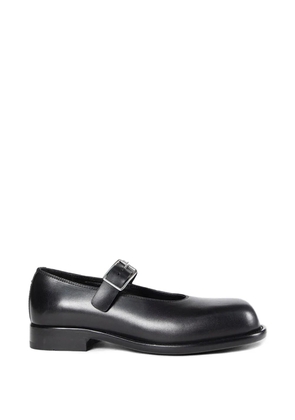 Ann Demeulemeester buckled leather loafers - Black