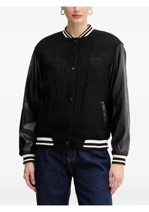 GUESS USA contrasted-sleeve bomber jacket - Black