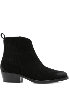 curiositè 40mm pointed-toe suede ankle boots - Black