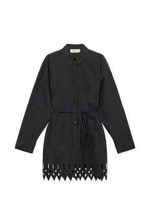 Blumarine cutout shirt dress - Black