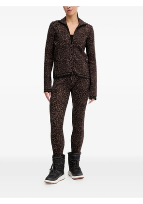 Ea7 Emporio Armani leopard-print base layer set (set of two) - Brown