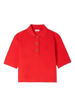SANDRO buttoned polo shirt - Red