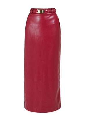 Rowen Rose matching belt skirt - Red