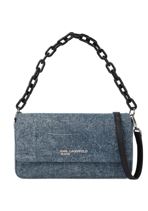Karl Lagerfeld Jeans chain top-handle crossbody bag - Blue