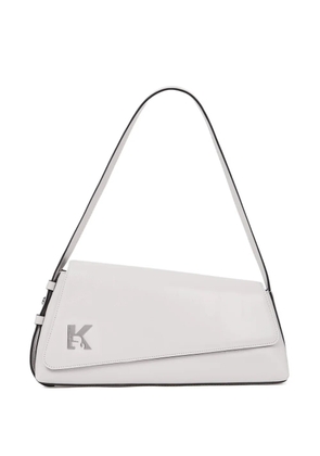 Karl Lagerfeld Jeans Geo leather shoulder bag - White