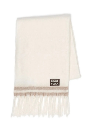 Bimba y Lola fringed scarf - Neutrals