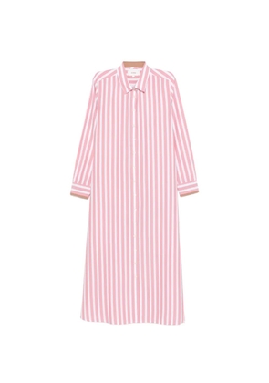 Xirena striped shirt-style midi dress - Pink