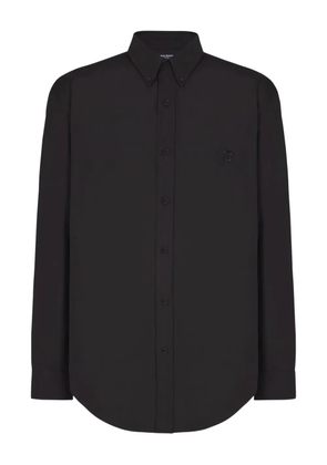Balmain cotton poplin shirt - Black
