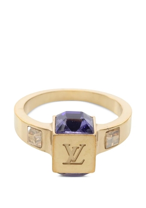 Louis Vuitton Pre-Owned 2011 Gamble crystal ring - Gold