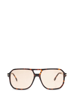 Victoria Beckham Eyewear geometric-frame sunglasses - Brown